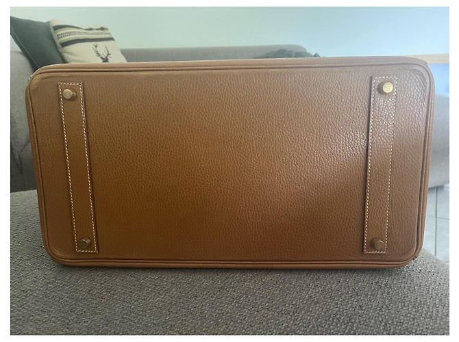 Hermès Birkin 40 Handtasche aus Leder Camel Kamel - Ansicht 3