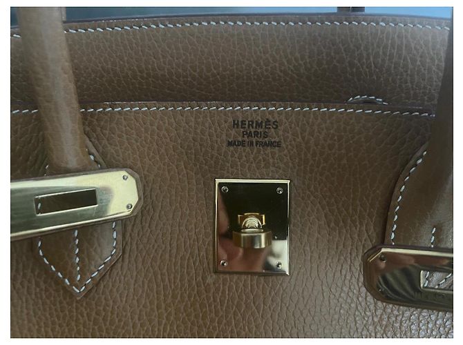 Hermès Birkin 40 Handtasche aus Leder Camel Kamel - Ansicht 5