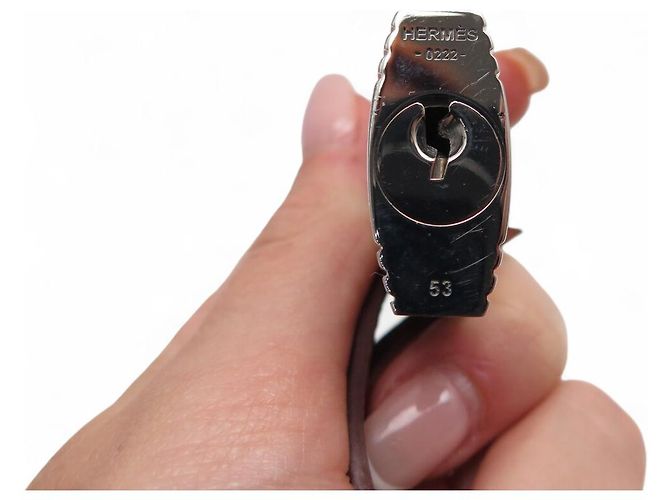 Hermès NOVA ZÍPER COM SINOS HERMES BIRKIN ALTA COM ALÇA COURO GRAINED GM FECHO - vista 4