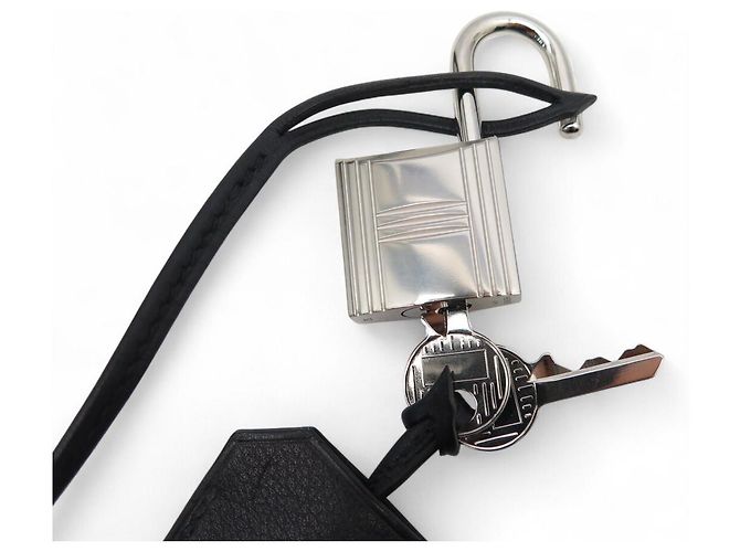 Hermès NEW ZIPPER WITH BELL HERMES BIRKIN HIGH WITH BLACK LEATHER STRAP LOCK - view 4