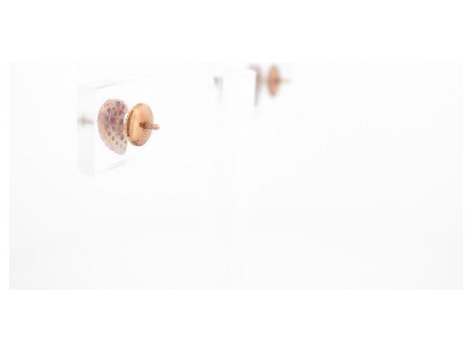 ORECCHINI DJULA GRANDI PERLE IN ORO ROSA 18K E DIAMANTI DA 0,34 CTS D'oro - vista 3