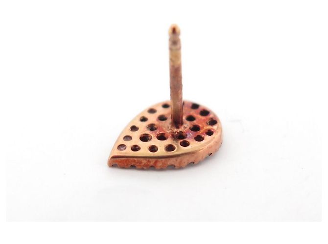 ORECCHINI DJULA GRANDI PERLE IN ORO ROSA 18K E DIAMANTI DA 0,34 CTS D'oro - vista 7