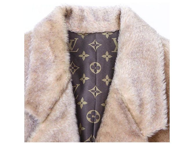 Chaqueta de mohair de algodón Monogram Louis Vuitton 2023AW Beige - vista 18