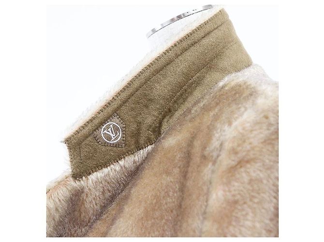 Chaqueta de mohair de algodón Monogram Louis Vuitton 2023AW Beige - vista 3