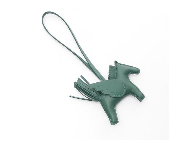 Hermès Rodeo Pegasus Kalb Charm Grün - Ansicht 2