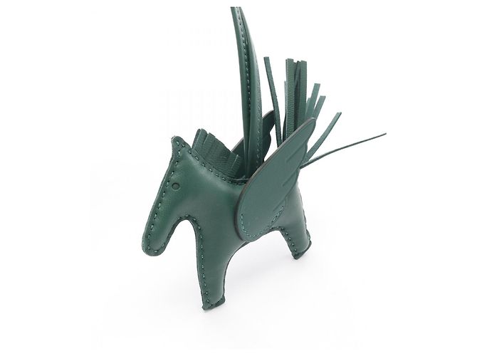 Hermès Rodeo Pegasus Kalb Charm Grün - Ansicht 6