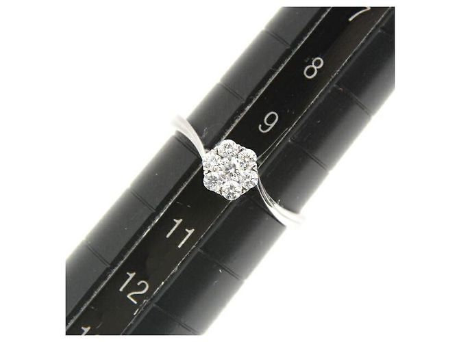 Autre Marque Chow Tai Seng Flower Diamant Ring aus Au750 Silber - Ansicht 7