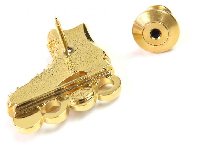 Chanel Brosche Rollschuhe Golden - Ansicht 4