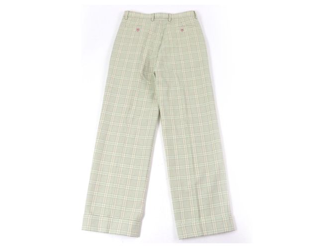 Pantaloni in Lana e Nylon Gucci 653360 Verde - vista 2