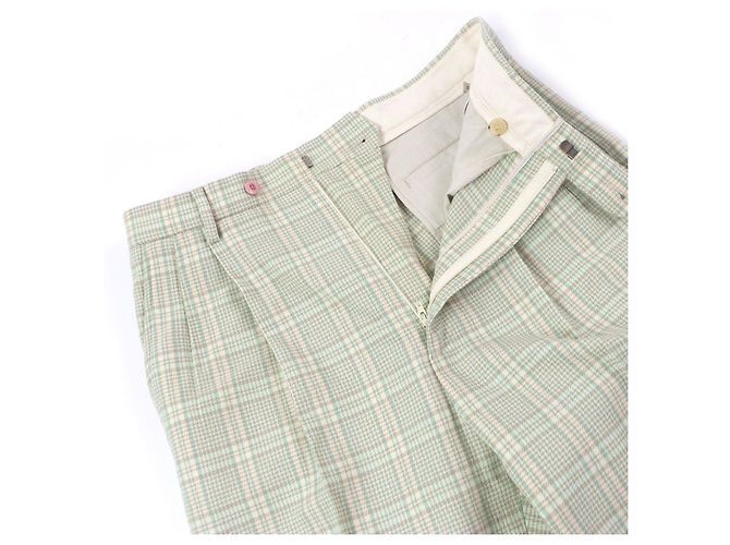 Pantaloni in Lana e Nylon Gucci 653360 Verde - vista 3