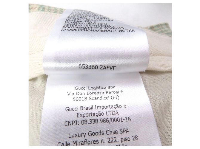 Pantaloni in Lana e Nylon Gucci 653360 Verde - vista 7
