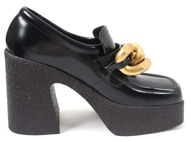 Stella Mc Cartney Mocassini in pelle Stella McCartney con catena Nero - vista 5
