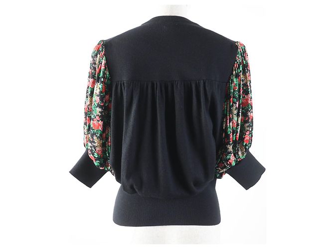 Louis Vuitton Seidenmischung Strickshirt Schwarz - Ansicht 3