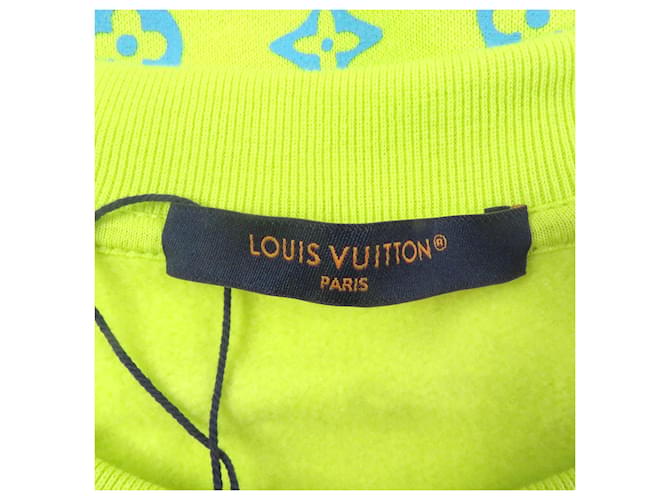 Sudadera de algodón Monogram Louis Vuitton Verde - vista 4