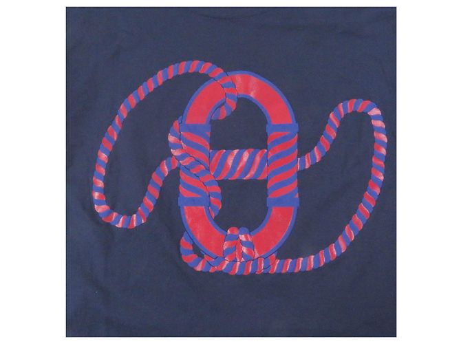 Camiseta de algodón Chaine d'Ancre de Hermès Azul Azul marino - vista 4