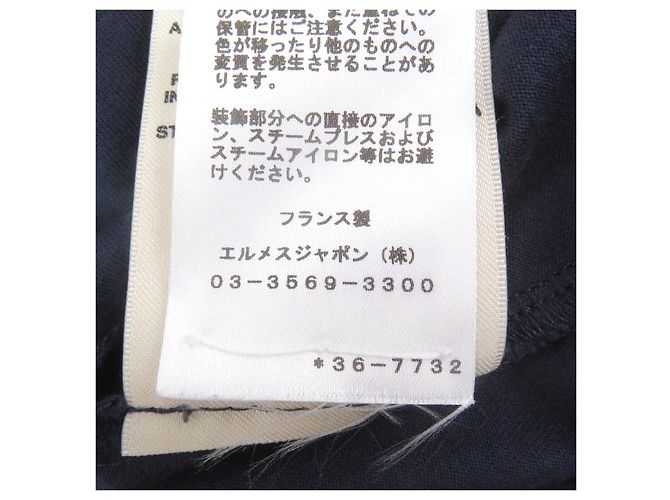 Camiseta de algodón Chaine d'Ancre de Hermès Azul Azul marino - vista 8