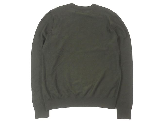Autre Marque Wollstrickwaren Calligraphy Berluti Grün Khaki - Ansicht 3