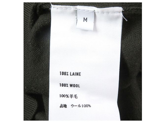Autre Marque Wollstrickwaren Calligraphy Berluti Grün Khaki - Ansicht 6