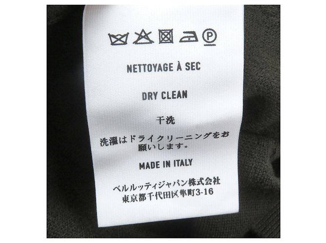 Autre Marque Wollstrickwaren Calligraphy Berluti Grün Khaki - Ansicht 7