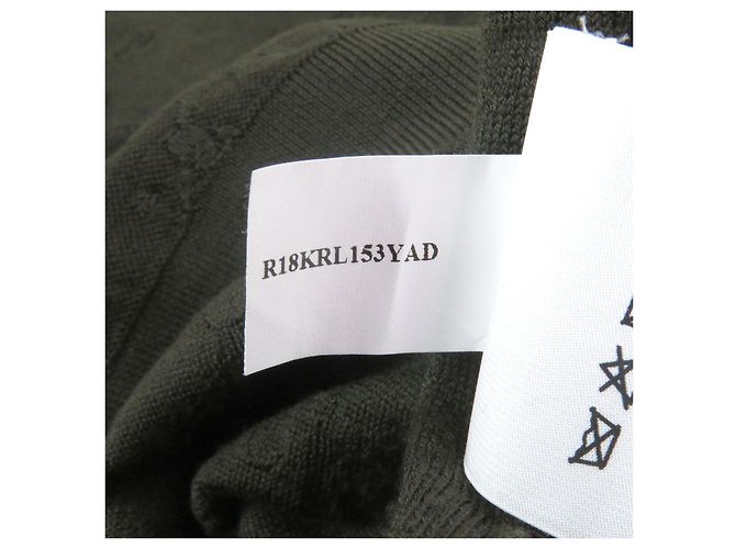 Autre Marque Wollstrickwaren Calligraphy Berluti Grün Khaki - Ansicht 8