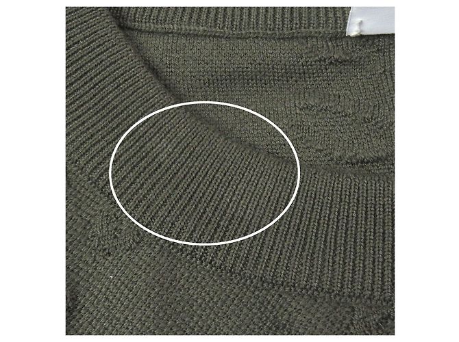 Autre Marque Wollstrickwaren Calligraphy Berluti Grün Khaki - Ansicht 9