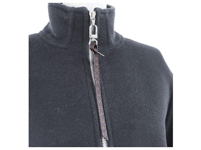 Poncho Monograma de Lana/Seda de Louis Vuitton Negro - vista 11
