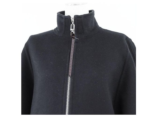 Poncho Monograma de Lana/Seda de Louis Vuitton Negro - vista 2