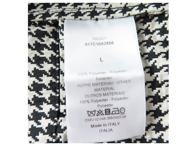 Christian Dior Polyester Anorak-Jacke Schwarz Weiß - Ansicht 10