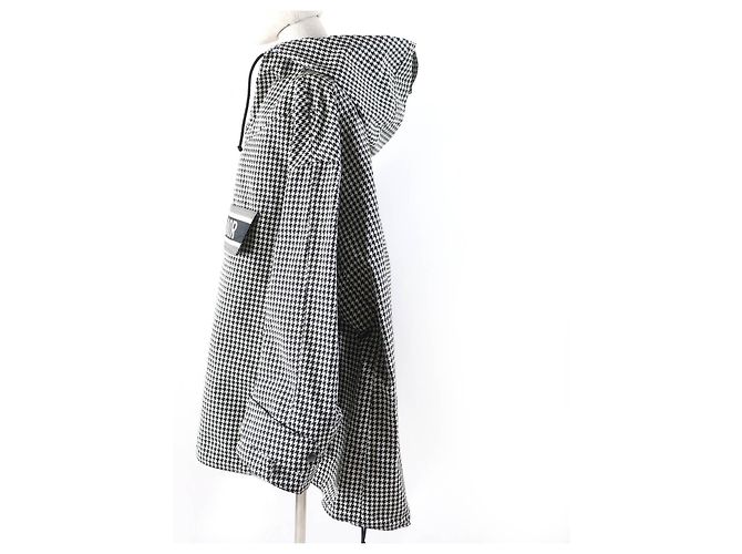 Christian Dior Polyester Anorak-Jacke Schwarz Weiß - Ansicht 2
