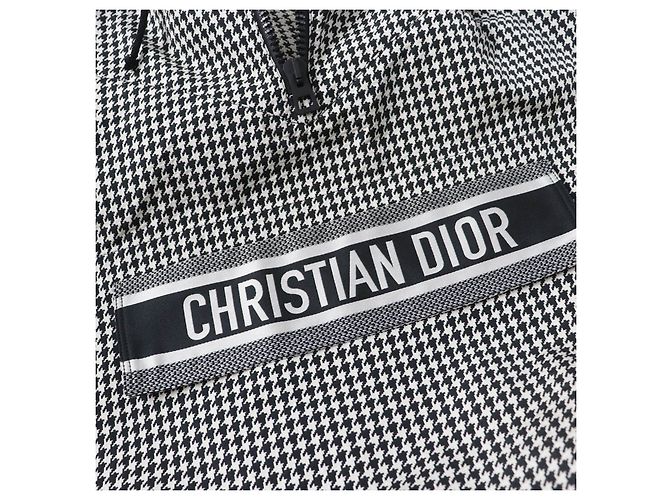 Christian Dior Polyester Anorak-Jacke Schwarz Weiß - Ansicht 6