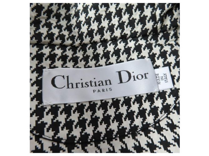 Christian Dior Polyester Anorak-Jacke Schwarz Weiß - Ansicht 9