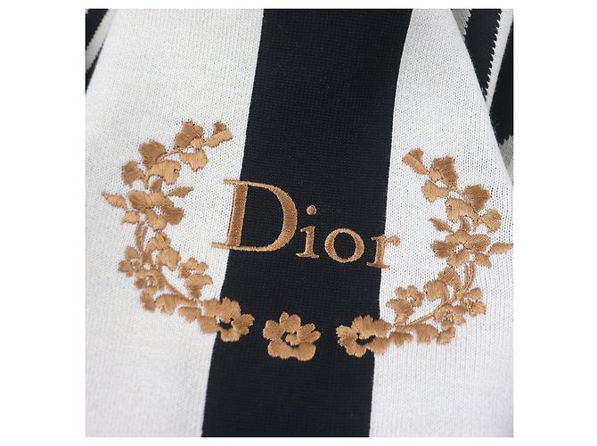 Dior Hohe Farbe CD Diamant Wolle Strick Beige Roh - Ansicht 5