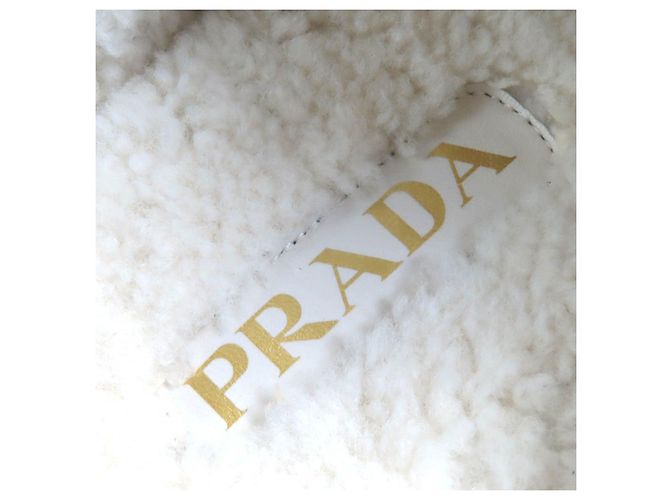 Prada 1S711M Wildleder Slipper Beige - Ansicht 10