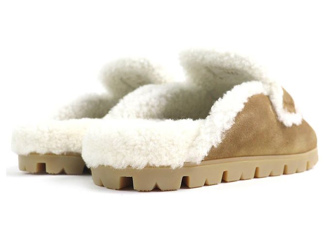 Prada 1S711M Wildleder Slipper Beige - Ansicht 7