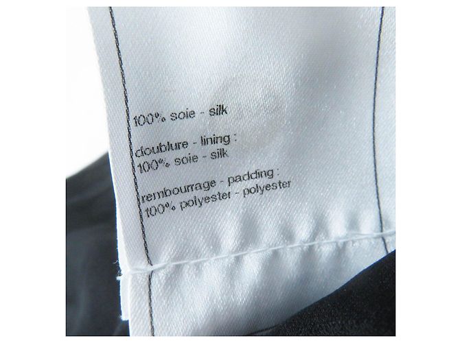 Giacca con cappuccio in seta e poliestere Chanel COCO MarkChain Nero - vista 13