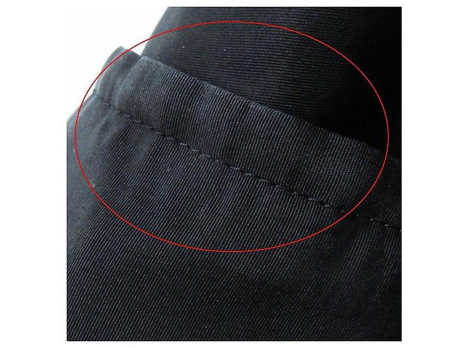 Giacca con cappuccio in seta e poliestere Chanel COCO MarkChain Nero - vista 17