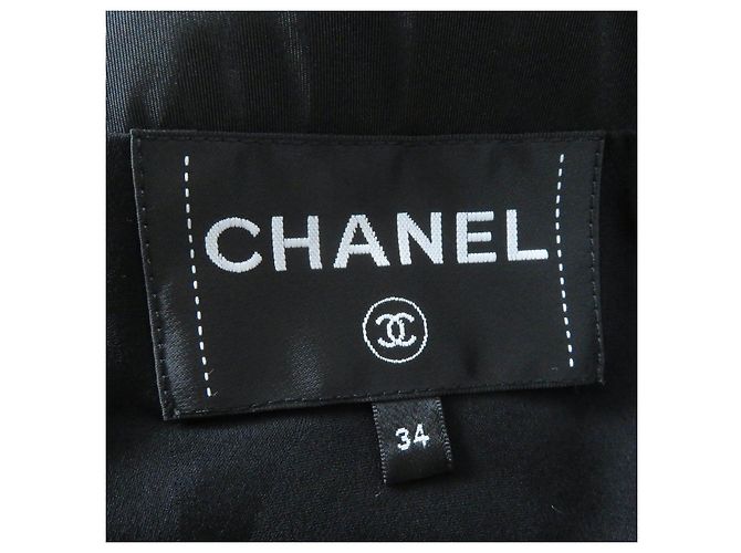 Giacca con cappuccio in seta e poliestere Chanel COCO MarkChain Nero - vista 9