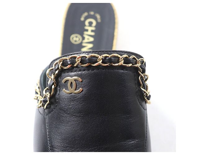 COCO Mark Leder Mule Chanel 19A G34926 Schwarz - Ansicht 9