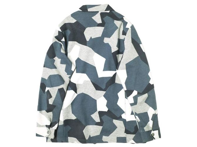 Autre Marque GIACCA CAMOUFLAGE RICCI DOPPIO Giacca in misto cotone Grigio - vista 2
