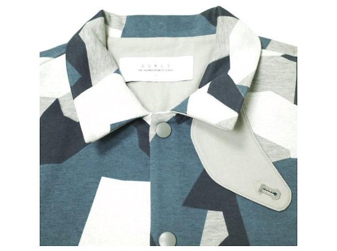 Autre Marque GIACCA CAMOUFLAGE RICCI DOPPIO Giacca in misto cotone Grigio - vista 5