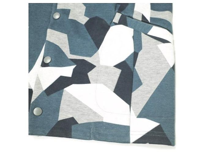 Autre Marque GIACCA CAMOUFLAGE RICCI DOPPIO Giacca in misto cotone Grigio - vista 6
