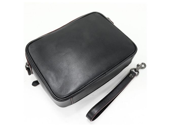 Borsa a mano in pelle di vitello Coach F76861 Nero - vista 2