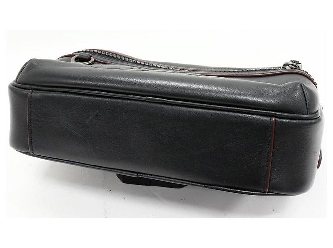 Borsa a mano in pelle di vitello Coach F76861 Nero - vista 3