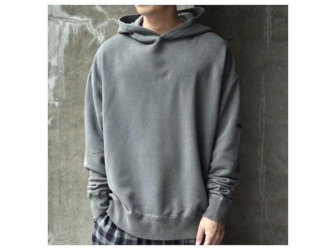 Autre Marque N.HOOLYWOOD COMPILE LINE HOODIE SHIRT Sudadera con capucha de algodón Gris Gris antracita - vista 3