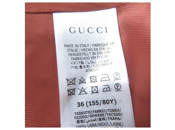 Gucci Logo Pattern Wool Rayon 2way Set Brown - view 11