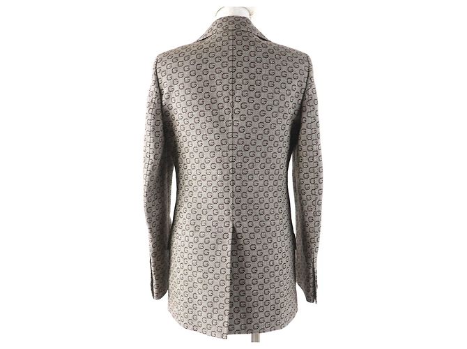 Gucci Logo Pattern Wool Rayon 2way Set Brown - view 3