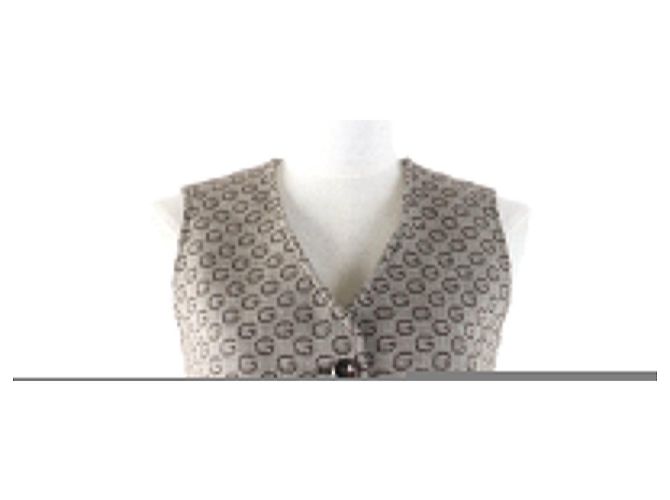 Gucci Logo Pattern Wool Rayon 2way Set Brown - view 6