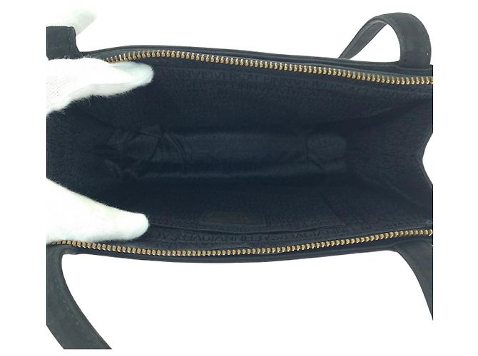 Borsa 2 in 1 in suede Sunburst di Versace Nero - vista 9