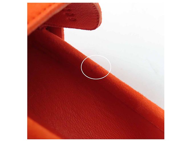 Hermès Mocassini Hermes Constance Chevre Veroa Arancione - vista 11