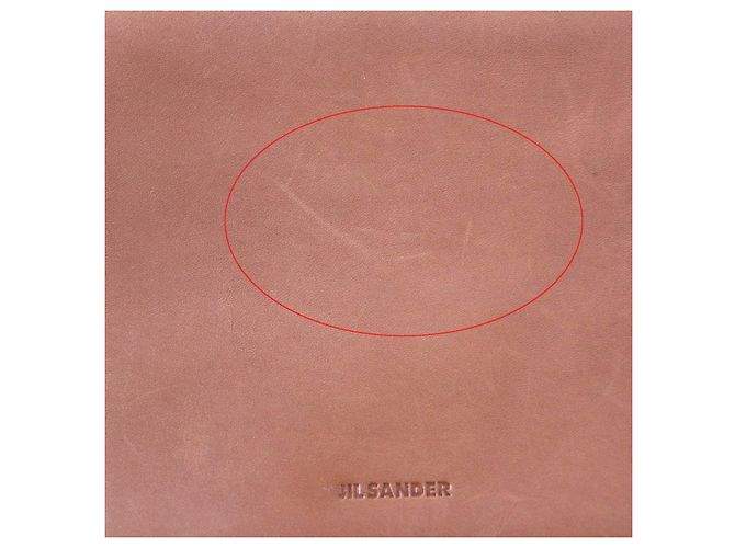 Cinturón billetera Rivet Jil Sander JSMU840162 de cuero Castaño Bronce - vista 13